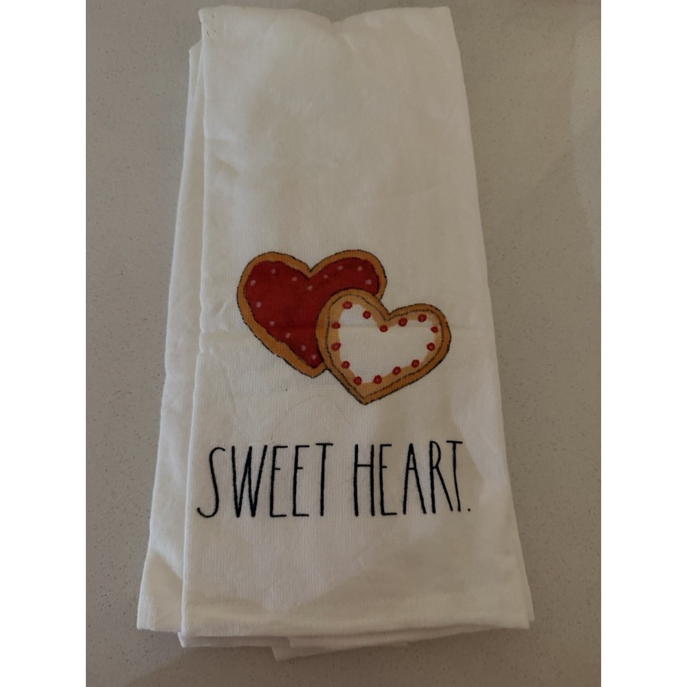 Rae Dunn Valentines Day Sweet Heart Kitchen Towels Set of 2 New